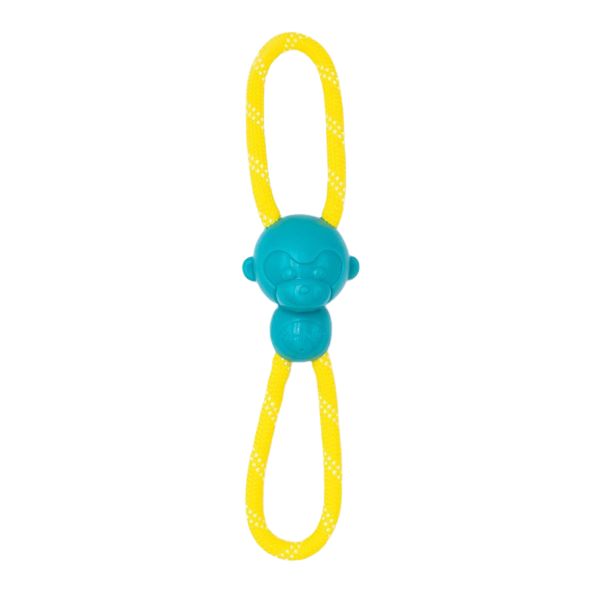 ZippyPaws RopeTugz - ZippyTuff Monkey - Teal Dog Toy