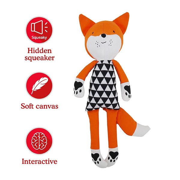 Rosewood Mr Fox Plush Dog Toy