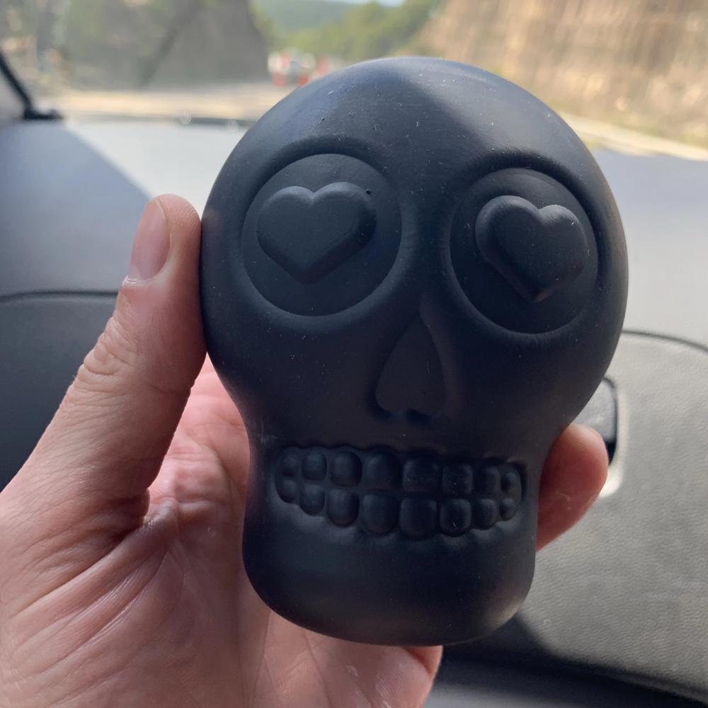 SodaPup Magnum Skull Rubber Dog Toy