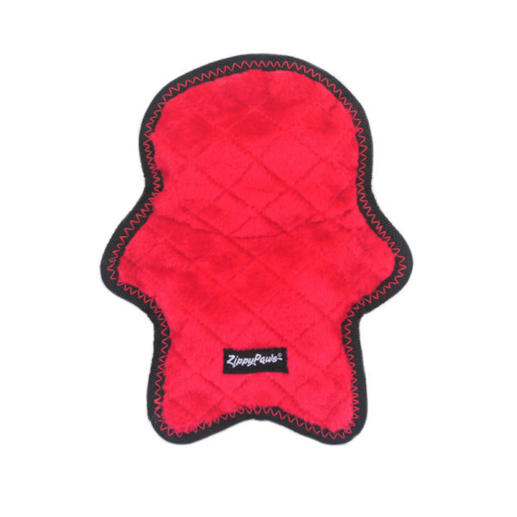 ZippyPaws Holiday Z-Stitch - Santa Dog Toy