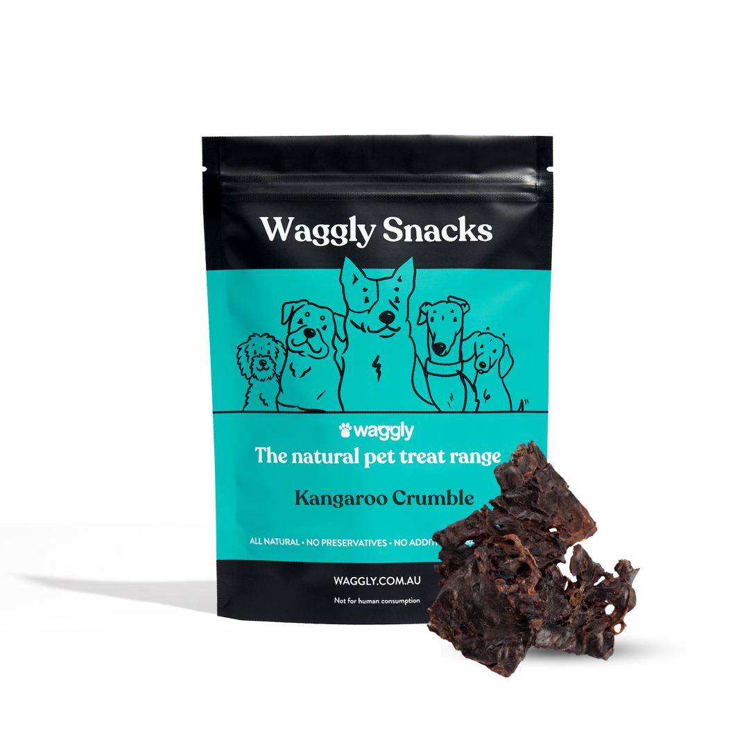 Waggly Snacks Kangaroo Crisp Dog Treats - natural Australian kangaroo treats