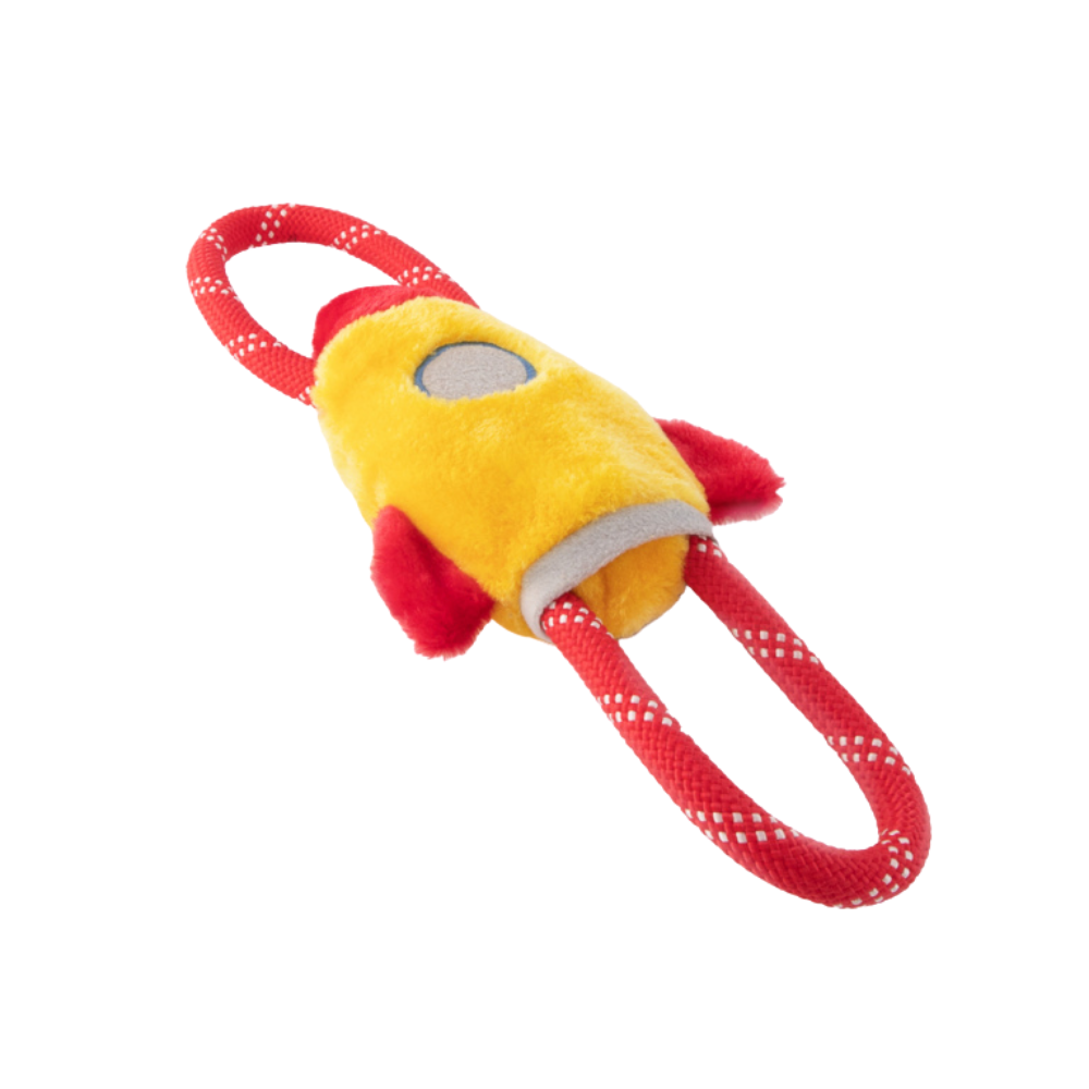 ZippyPaws RopeTugz - Spaceship Dog Toy