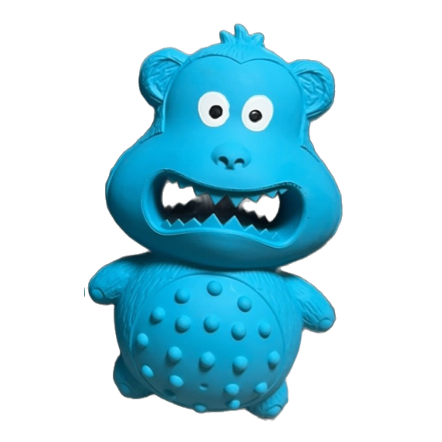 Waggly Bear-oke Superstar Rubber Dog Toy - durable Bear squeaker toy