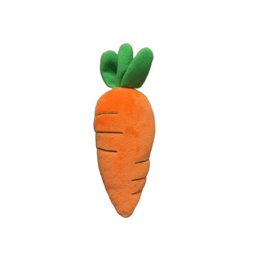 Waggly Cuddlecrop Carrot Plush Dog Toy - Easter squeaker toy