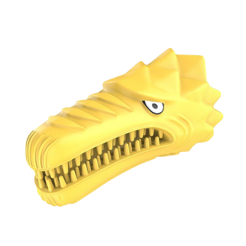 Waggly Rubber ChewyChomper Dragon Squeaker Dog Toy - durable chew toy