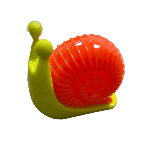 Waggly Rubber Squeaky Shell Snail Buddy Dog Toy - gentle chew squeaker toy