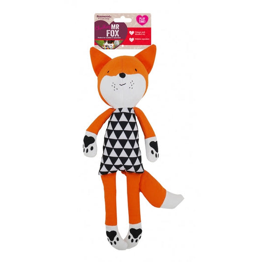 Rosewood Mr Fox Plush Dog Toy