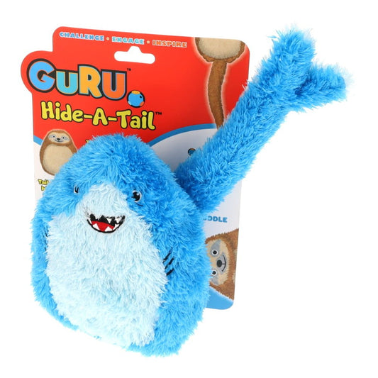 GURU HIDE-A-TAIL Shark Dog Toy - Medium