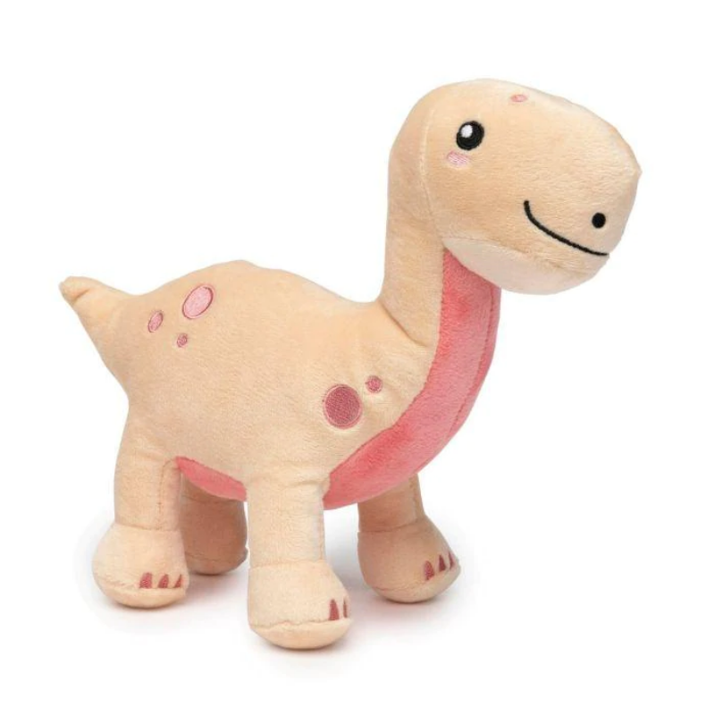 FuzzYard Brienne the Brontosaurus Plush Dog Toy - soft dinosaur squeaker toy
