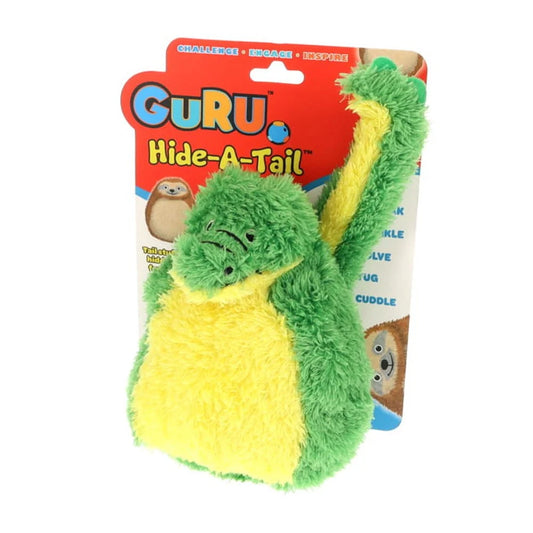 GURU Hide-A-Tail Alligator Medium - interactive, soft puzzle plush toy