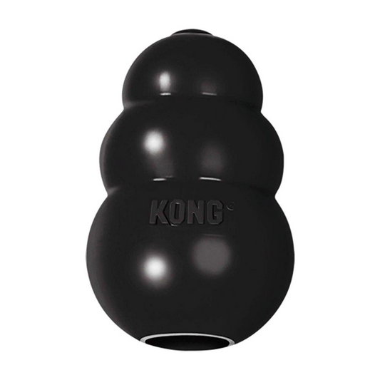 KONG Extreme Dog Toy - ultra durable black rubber chew toy for power chewers

