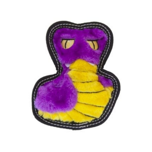 Outward Hound Tough Seamz Cobra Dog Toy - invincible squeaker plush toy
