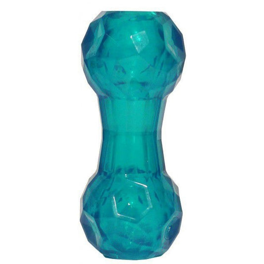 Rosewood BioSafe Puppy Treat Dispenser Dumbbell - blue antimicrobial treat toy