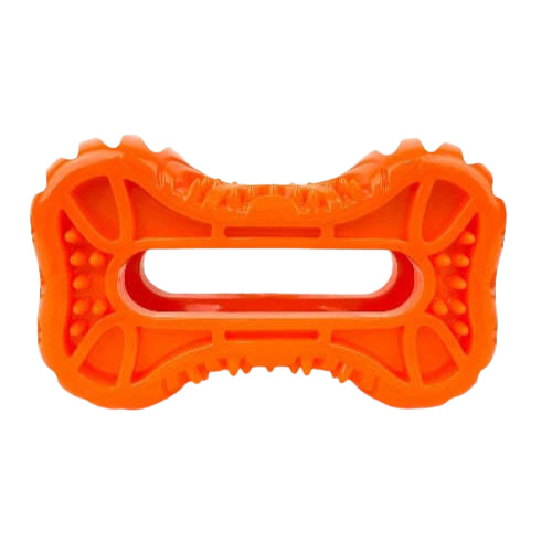 Ruff Play Dental Bone Dog Toy orange - Small/Medium size