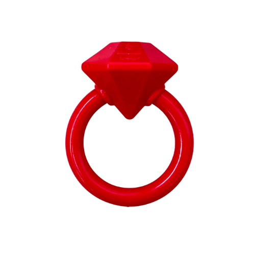 SodaPup Nylon Diamond Ring Power Chewer Dog Toy - durable diamond ring chew toy
