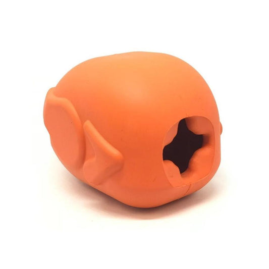 SodaPup Roasted Turkey Rubber Chew Toy - durable treat dispenser for power chewers
