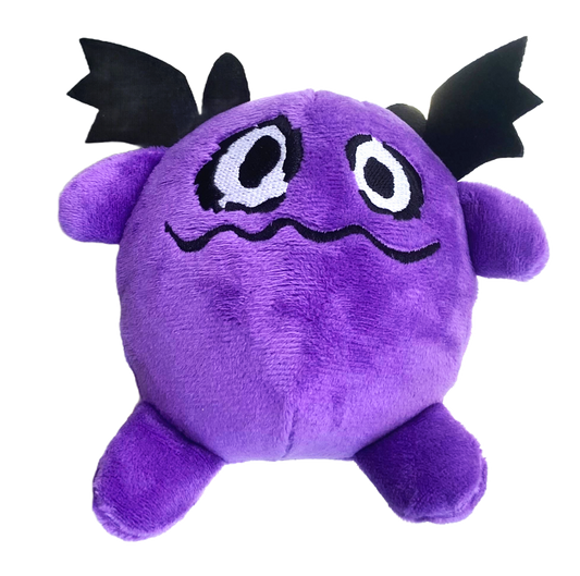 Waggly Plush Monster Bat Dog Toy