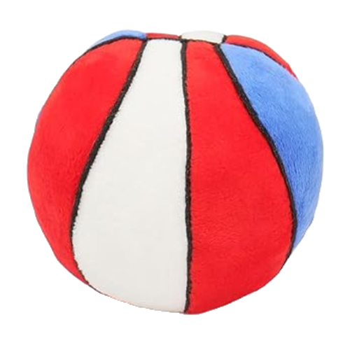 Waggly 2-in-1 Catch n Play Dog Toy - soft outer layer with spiky squeaker ball
