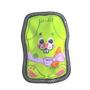 Waggly DuraPlay Bunny Dog Toy - no stuffing strong stitch plush toy

