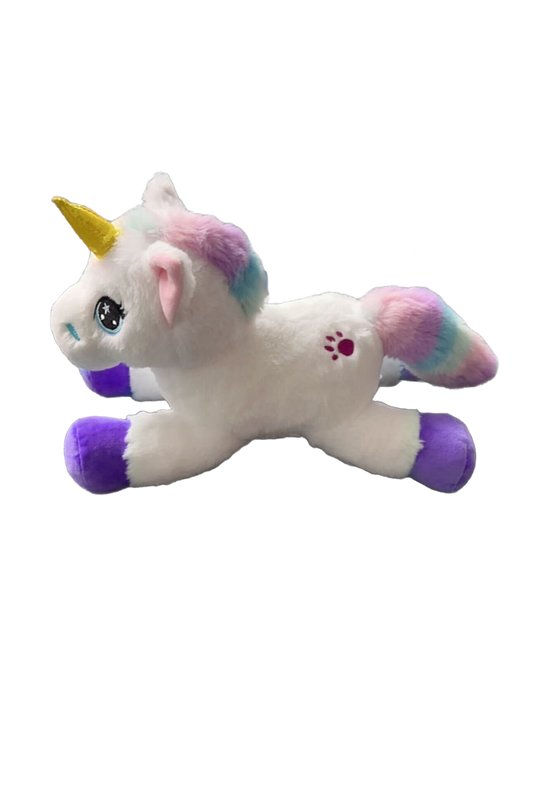 Waggly Enchanted Rainbow Rider Unicorn Plush Dog Toy - magical squeaker toy
