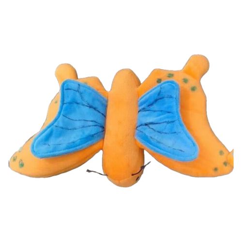 Waggly Garden Treasure Butterfly Plush Dog Toy - soft squeaker toy
