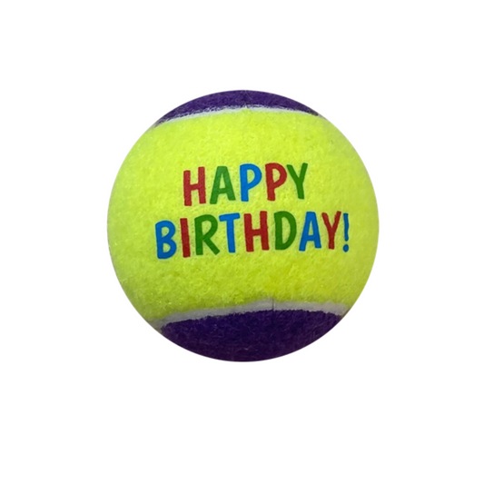 Waggly HappyPaw Birthday Ball Dog Toy