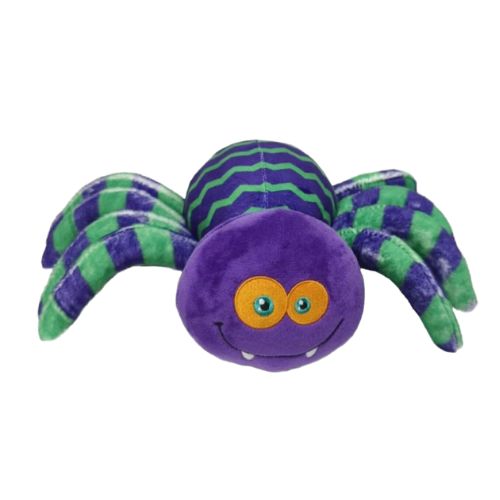 Waggly Plush Spooky Spider Dog Toy - soft Halloween squeaky toy
