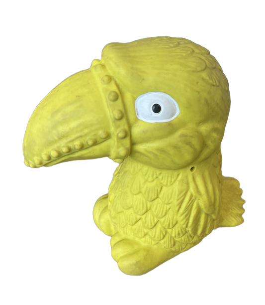 Waggly Rubber Toucan Squeaker Dog Toy - durable chew squeaker toy

