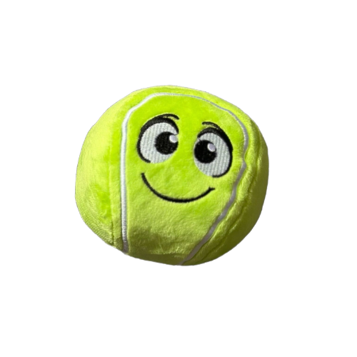 Waggly Serve & Fetch Ball Plush Dog Toy - tennis ball squeaker toy
