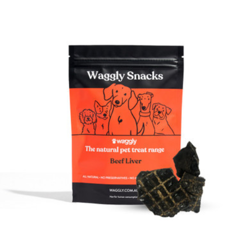 Waggly Snacks Beef Liver Dog Treats - natural Australian beef treats