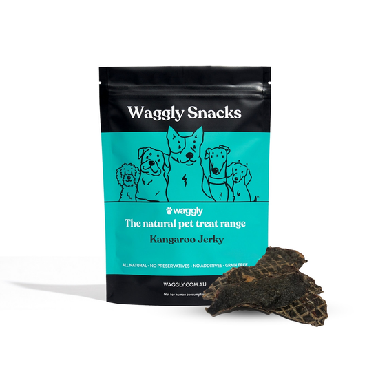 Waggly Snacks Kangaroo Jerky Dog Treats - natural Australian kangaroo treats