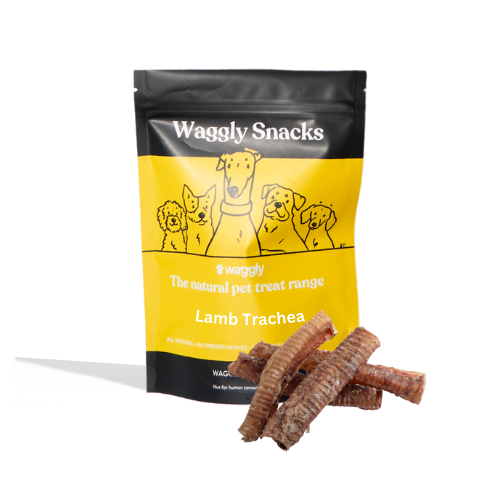 Waggly Snacks Lamb Trachea Dog Treats - natural Australian lamb chew