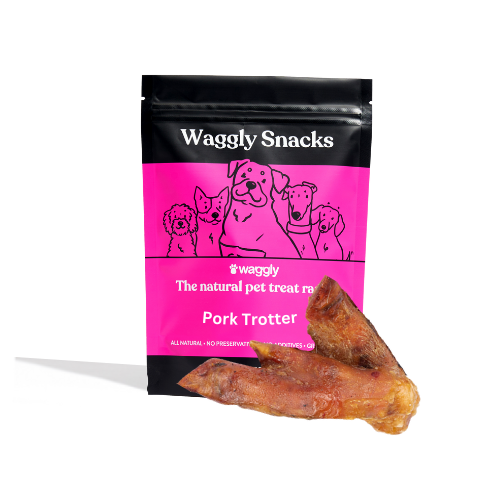 Waggly Snacks Pork Trotter Halves Dog Treat - natural Australian pork chew