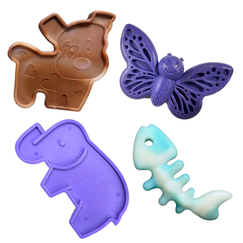 Happy Paws Power Chewer Dog Toy Bundle - Animal Party durable toy set